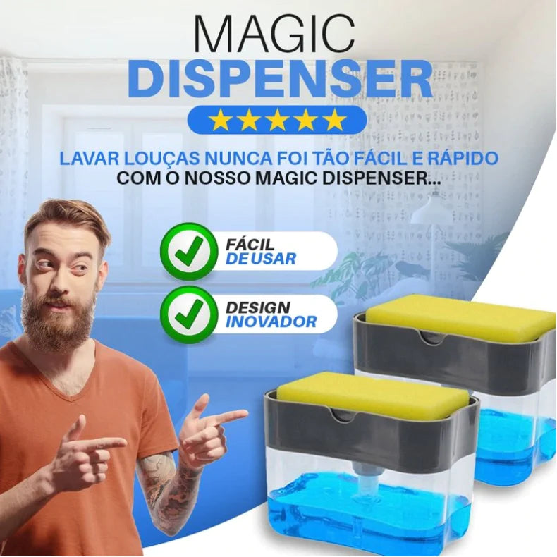 Magic Dispenser - Dispensador de Detergente para Louça - GolfiShop